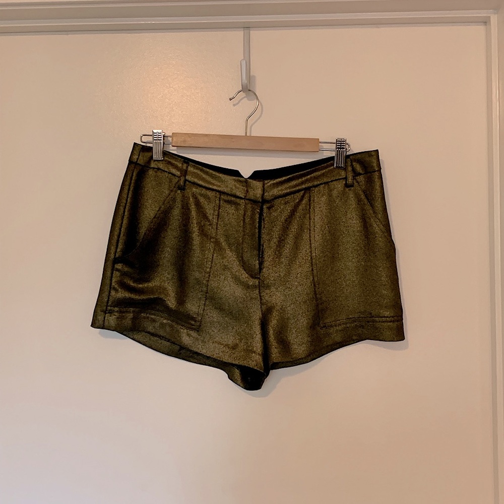 BCBG Maxazria Camryn Metallic Shorts